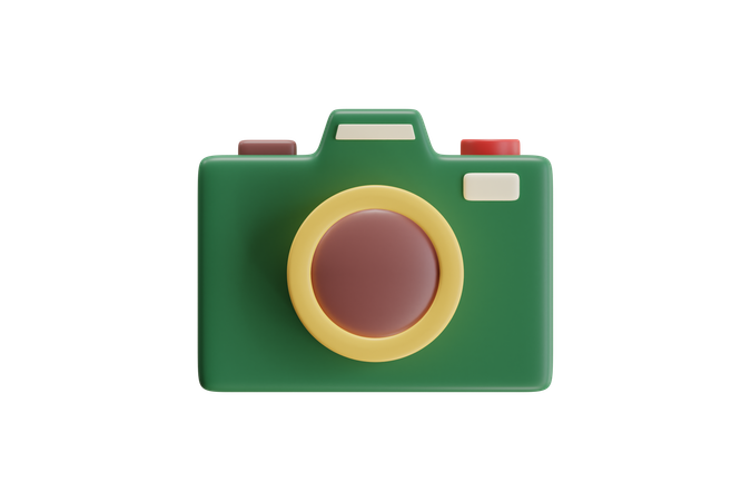 카메라  3D Icon