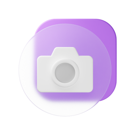 카메라  3D Icon