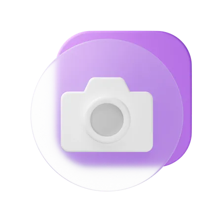 카메라  3D Icon