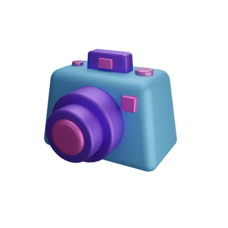 Camera Icon With 3 D Style Illustrtion 3D Illustration