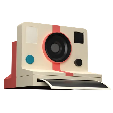 3 D Rendering Of A Retro Camera Illustration 3D Icon