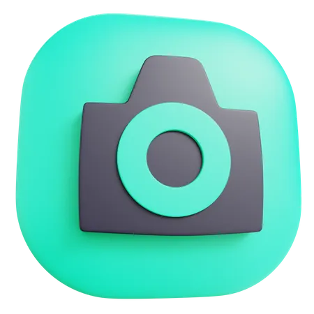 3 D Camera With Isolated Background 3D Icon