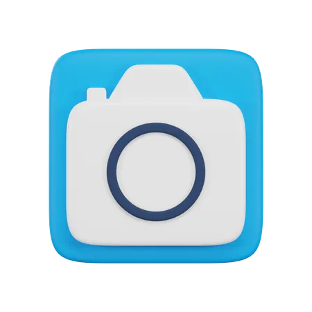 Camera 3 D Icon Isolated 3 D User Interface 3 D Rendering 3D Icon