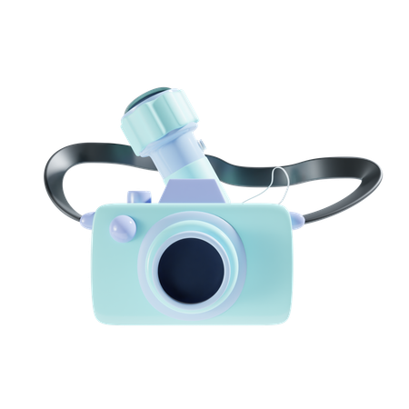 Camera And Flashlight  3D Icon