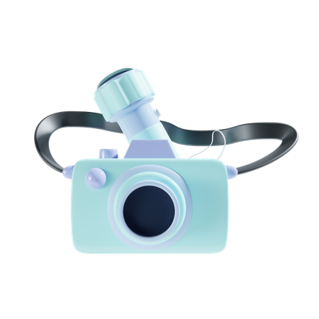 Camera And Flashlight  3D Icon
