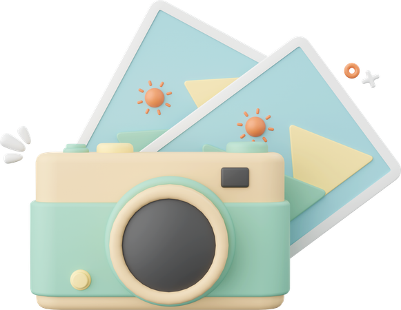 Camera And Photo  3D Icon