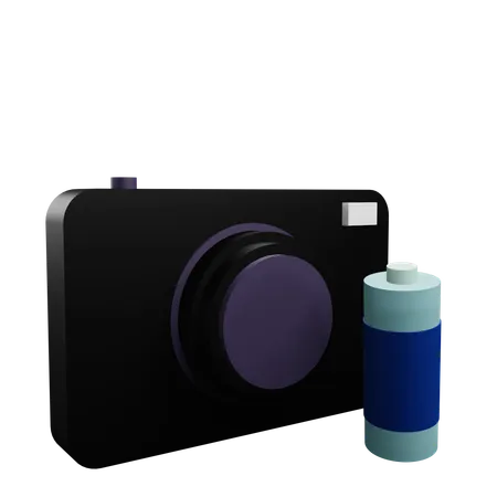 Camera Battery  3D Icon