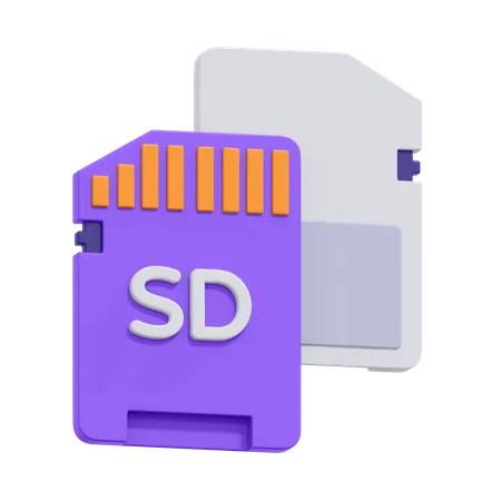 Carte SD de l'appareil photo  3D Icon