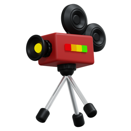 Caméra de cinéma  3D Icon