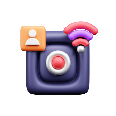 Camera connection  3D Icon