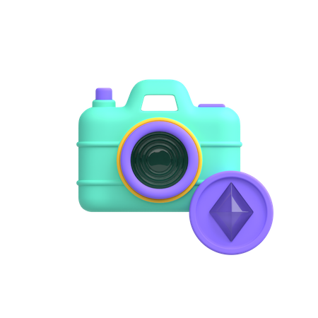 Câmera criptografada  3D Icon