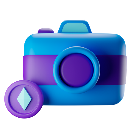 Câmera criptomoeda  3D Icon