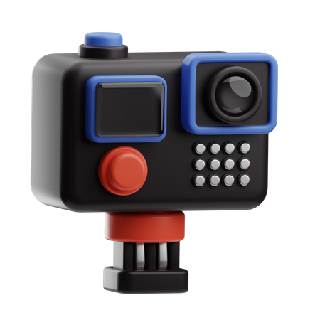 Câmera de ação  3D Icon