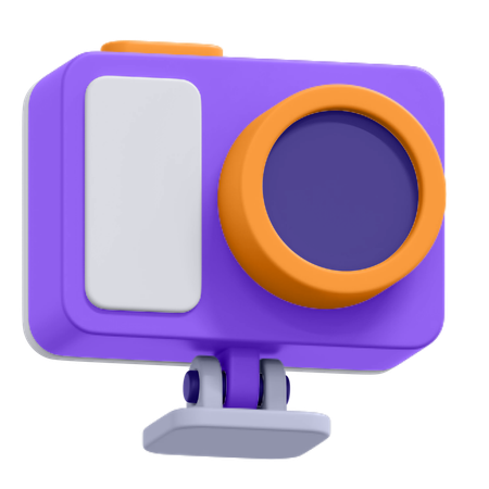 Câmera de ação  3D Icon