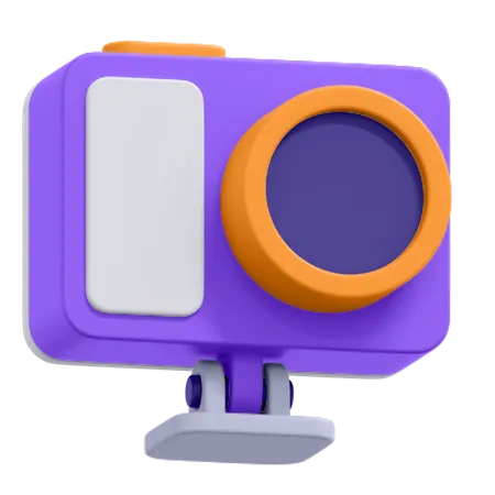 Câmera de ação  3D Icon