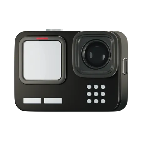 Câmera de ação  3D Icon