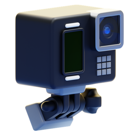 Câmera de ação  3D Icon