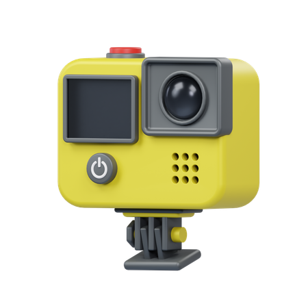Câmera de ação  3D Icon