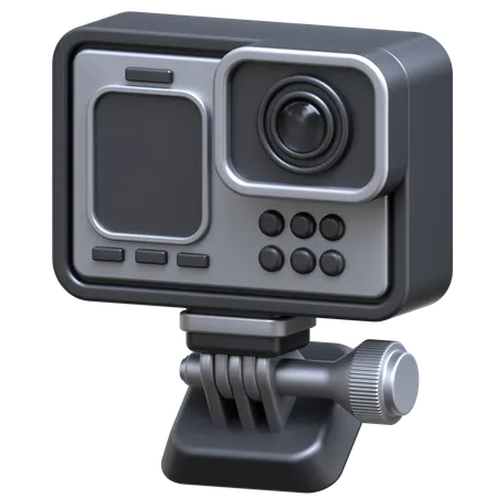 Câmera de ação  3D Icon