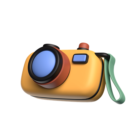 Câmera de bolso  3D Icon