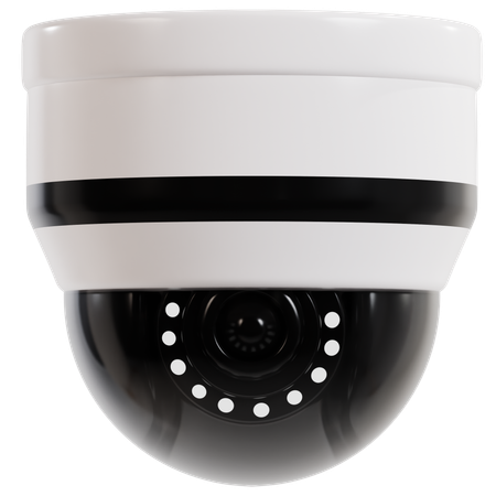 Câmera CCTV Dome Moderna  3D Icon