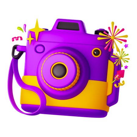 Caméra de fête  3D Icon