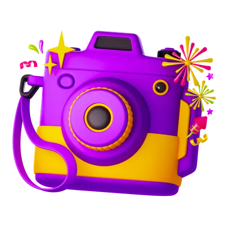 Caméra de fête  3D Icon