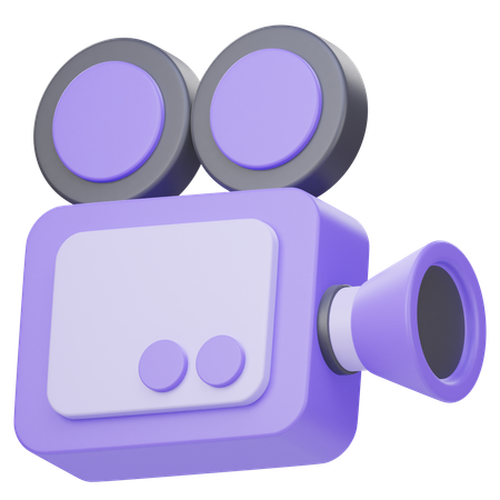 Caméra de cinéma  3D Icon