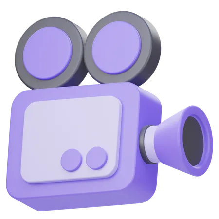 Caméra de cinéma  3D Icon