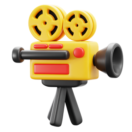 Caméra de cinéma  3D Icon