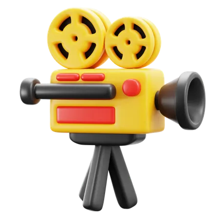 Caméra de cinéma  3D Icon