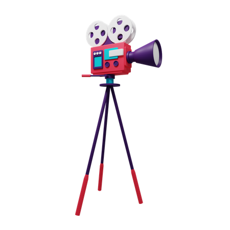 Caméra de cinéma  3D Illustration