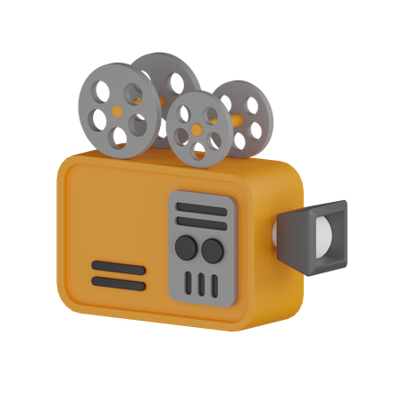 Caméra de cinéma  3D Icon