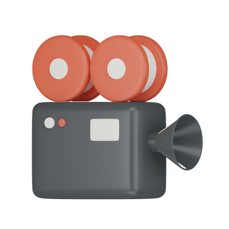 Caméra de cinéma  3D Icon