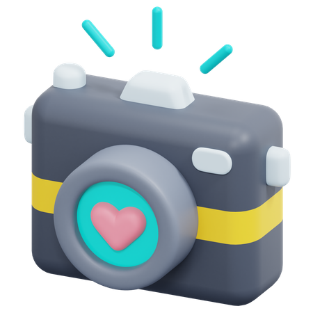 Appareil photo de mariage  3D Icon