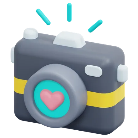 Appareil photo de mariage  3D Icon