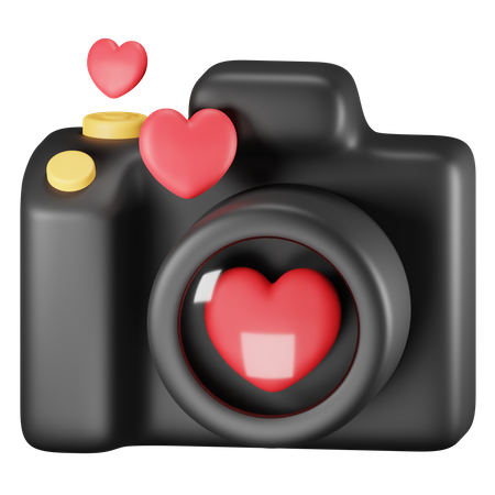 Appareil photo de mariage  3D Icon