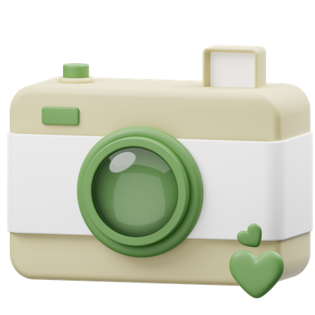 Appareil photo de mariage  3D Icon