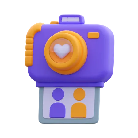 Appareil photo de mariage  3D Icon