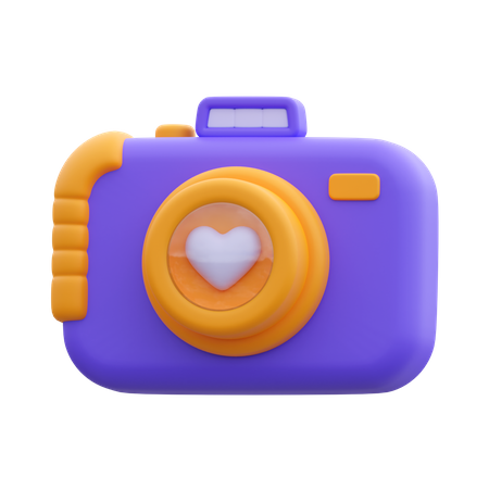 Appareil photo de mariage  3D Icon