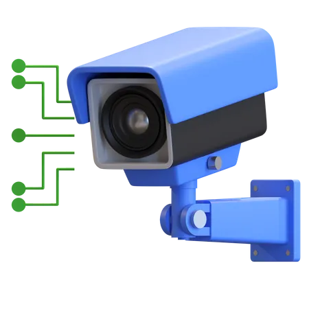 Caméra de vidéosurveillance  3D Illustration