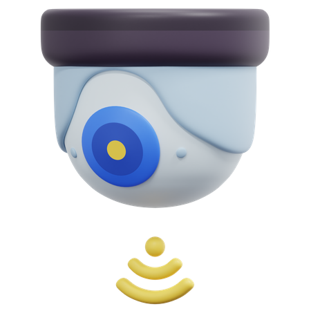 Caméra de vidéosurveillance intelligente  3D Icon