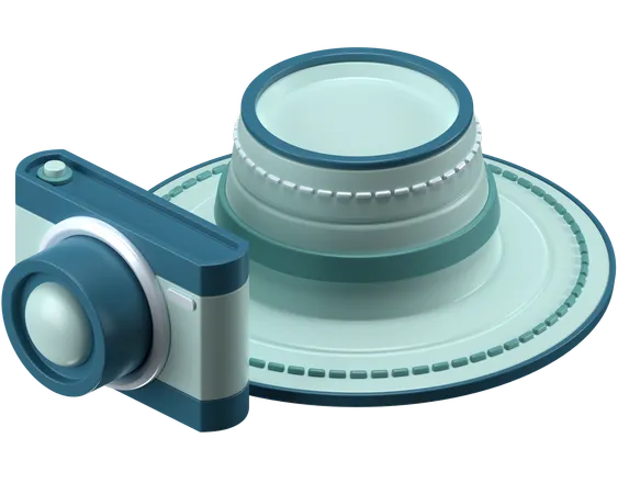 Câmera de viagem  3D Icon
