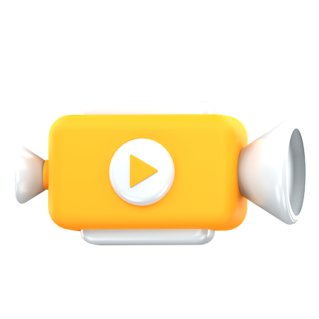 Câmera de vídeo  3D Icon