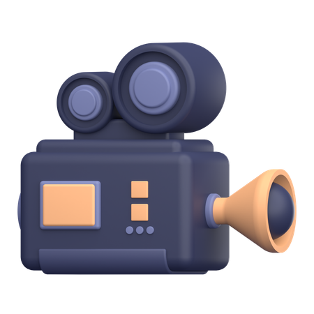 Câmera de vídeo  3D Icon