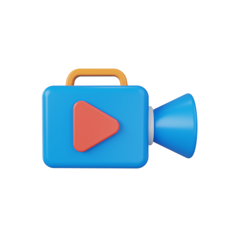 Câmera de vídeo  3D Icon