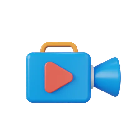 Câmera de vídeo  3D Icon