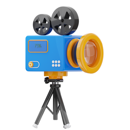 Câmera de vídeo  3D Icon