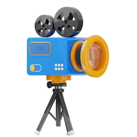 Câmera de vídeo  3D Icon