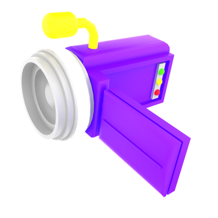 Câmera de vídeo  3D Icon